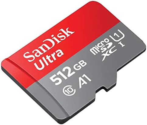 Sandisk 512GB Ултра MicroSDXC Мемориска Картичка Работи Со Motorola Паметен Телефон Moto G13, Moto G13, Moto G23 U1 A1 C10 Пакет