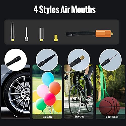 Yfjjfy Компресор на воздухот за надувување на пумпата за велосипедски мотоциклички гуми за вметнување на гуми во гума на гуми со велосипед, преносна пумпа за полнење ?