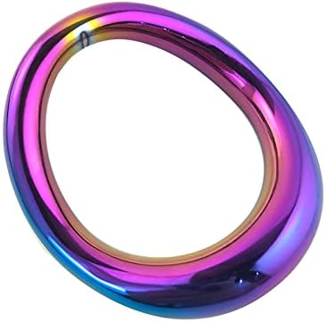 АЗБ 3 големини на шарен прстен од метален прстен од не'рѓосувачки челик