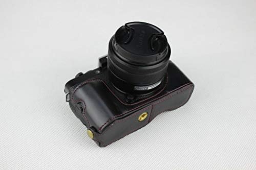 Стп Кожа Половина Тело Камера Покритие Торба Долниот Случај За Фуџифилм Фуџи Финепикс Х-Т100 ХТ100
