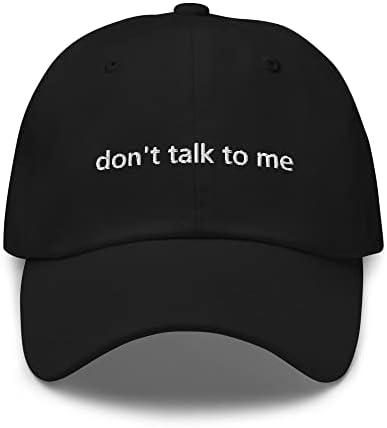 Опремени капи за мажи жени тато капи - унисекс памук бејзбол капа со не зборувај со мене минималистички