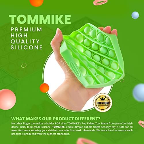 Tommike Hexagon Push Pop Fidget играчки меур сензор за анксиозност и олеснување на стресот Посебни потреби Аутизам учење канцеларија