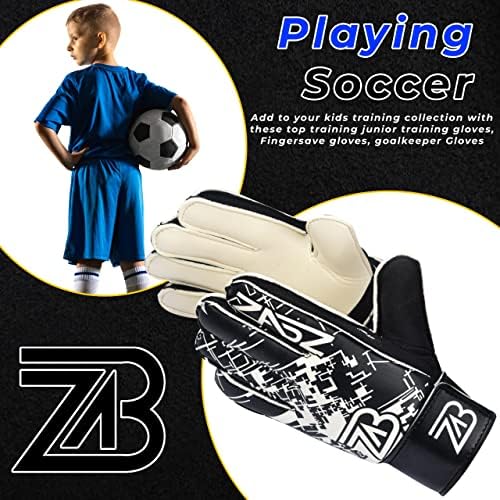 Затегни за голмани на Забз, младински голман на ракавици Детски фудбалски нараквици Фудбалски ракавици за деца со дополнителна