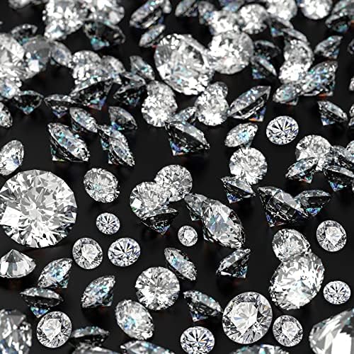 Хикарер 800 парчиња Декорации со дијаманти Акрилни дијамантски табели распрскуваат кристали за табела за вазни полнила Партиска