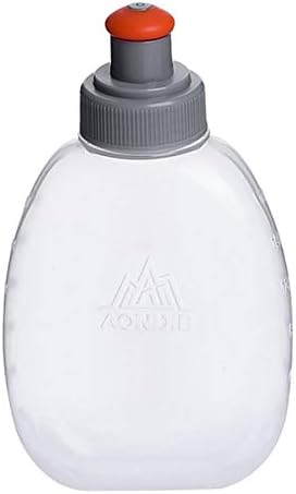 Шише со вода за хидратација на Aonijie, спортско шише со вода, преклопување, искривување, лесен, за пешачење, кампување, трчање и возење велосипед, 170 мл