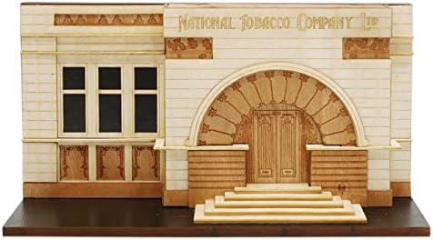 Комплет за модели на мали згради Co Art Deco Scale Националната компанија за тутун, зграда на фино дрво или wallид дисплеј Напиер