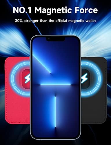 Kimguard [2 пакет држач за паричник со магнетна картичка со маг-безбеден за iPhone 14 Pro Max/14 Plus/14 Pro/14, за iPhone 13 Pro Max/13