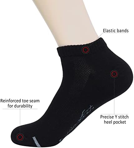 Милијарди стапки жени кои работат чорапи со низок лак за поддршка на спортски чорапи, чорапи за жени со големина 6-9