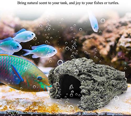 Риба од топки, крие пештера аквариум, нетоксична висока симулација, ползи на желка, рептил, закривајќи го украсот на резервоарот