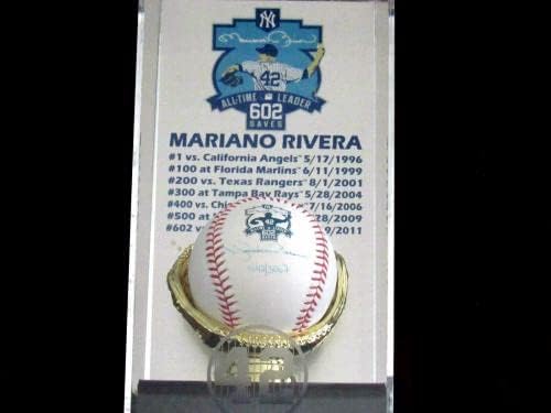 Маријано Ривера Јенки 602 Спасува Хоф Потпишан Авто л / е 1042 Омл Бејзбол Штајнер - Автограм Бејзбол