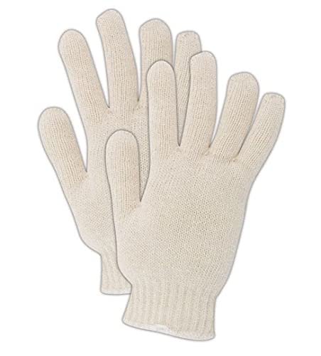 Magid T143 Knitmaster лесна боја беспрекорна плетена ракавици, памучна поли мешавина, машки, природно