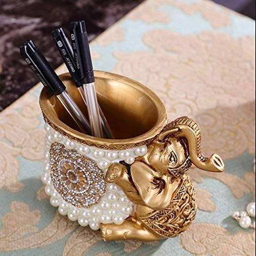 Држач за пенкало на Јиванго, креативен држач за пенкало во форма на слон, стилски украси на канцелариска работна површина, може да им се даде