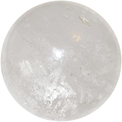 Сатенски кристали облак кварц сфера бела вклучена кристална топка 3.0-3,25 инчи