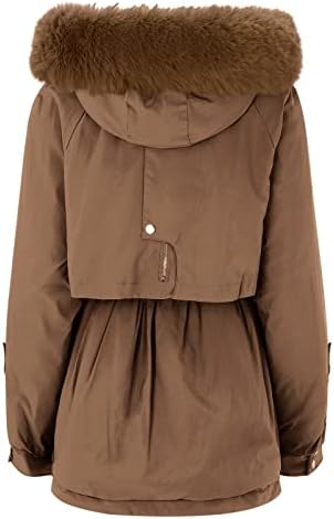 V вратот со кратки ракави кошула жени жени плус големина дневна зимска палто, јака со долги ракави јакна гроздобер задебелен