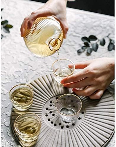 HEIMP виски decantador Виски Декантер Во собата со 4 стакло вино очила, Виски Декантер И Стакло Во Собата за Мажи &засилувач; Жените Кои