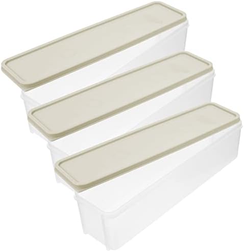 Кутија за складирање на тестенини со тестенини од UPKOCH 6, големи контејнери за складирање на контејнери за фрижидер, организатор за