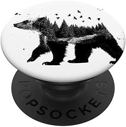 Мечка од дрво Канада - ладно проширување на поп -мечка поп -мечка PopSockets PopGrip: Заменлива зафат за телефони и таблети