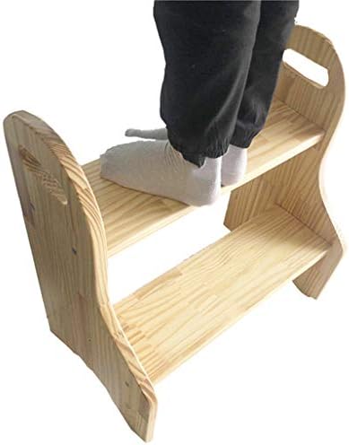 Домаќинството XWZJY 2 шарен чекор столче преносна клупа за чевли за деца задебелување дрвени скалила стол за складирање, максимално