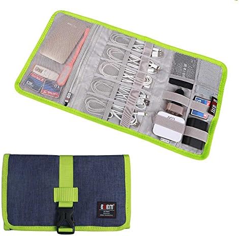 Електронски организатор, торба за кабел за патувања Bubm/USB-погон Шатл/Организатор на додатоци за електроника за домашна канцеларија-сина