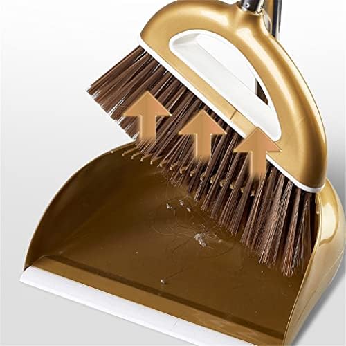 BKDFD Практична метли костум Европска комбинација со преклопување мека коса мултифункционална домаќинство за чистење без прашина за чистење на