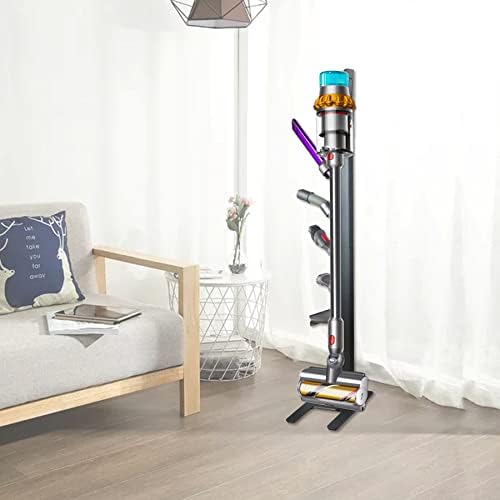 FullClean Vacuum Stand за Dyson, метал стабилен држач за штанд компатибилен со Dyson V15 V12 V11 V11 V11 V8 V7 V6 безжични