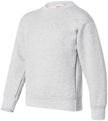 Hanes Boys Comfortblend EcoSmart Crewneck Sweatshirt, голема, пепел