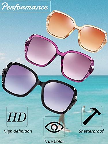 7 Пара Преголеми Очила За Сонце Жени Пенливи Рамки Класични Дами Очила За Сонце Поларизирани Квадратни Очила За Сонце