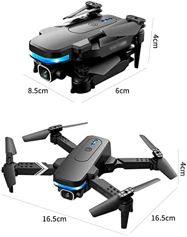 UJIKHSD дрон со камера 4K за деца, беспилотни летала за почетници со возрасни со 50x Zoom RC мини беспилотни летала за деца на возраст од 8-12, 360 ° Flip HD Transmilation Ene-Key-entoff/Landing
