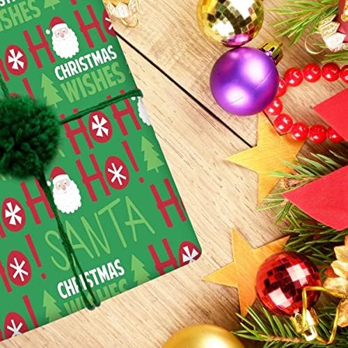 Божиќна хартија за завиткување на хартија за завиткување 70x50 см Божиќна пакување хартија за елка елка кутија за подароци за завиткување на хартија за подароци Дедо