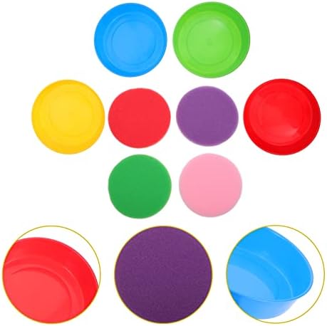 Ultnice 4 поставува пластични палети за бои за бојадисување детски сад за акварел, тркалезна боја, фиока за мешање на боја