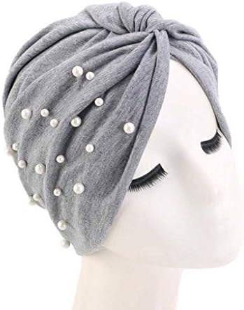 BBSJ жени капачиња за коса, бисери, еластична турбанска капа, спиење ноќ, памук, памук за пресврт, хиџаб, алатка за стилизирање на коса