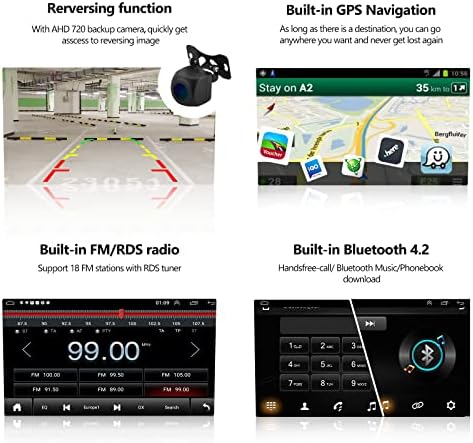 Андроид 10 Автомобил Стерео За ХОНДА ЦРВ 2007 2008 2009 2010 2011, 8 Инчен Ips Екран На Допир Двоен DIN GPS Автомобил Стерео