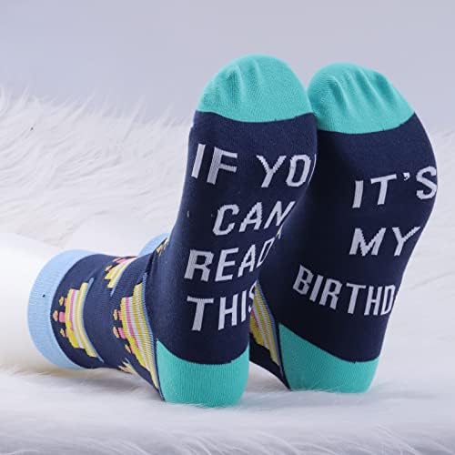 ЦМНИМ 18 - ти Роденденски Подароци Чорап 2 Пар Среќен 18-Ти Роденденски Чорап Смешен Роденденски Подарок 18-Годишно Девојче Идеи За Подароци за