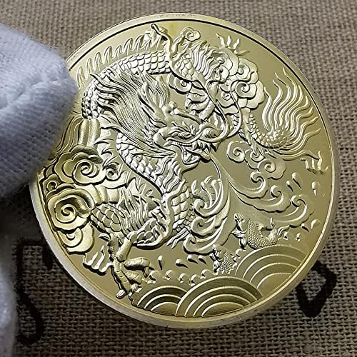 Година На Змеј Златна Сребрена Монета Дванаесет Хороскопски Животни Тачи Среќни Комеморативни Монети Со Капсула
