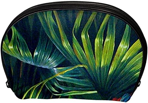 Мала Торба За Шминка, Патент Торбичка За Патување Козметички Организатор За Жени и Девојки, Тропска Џунгла Цвет Од Две Mac