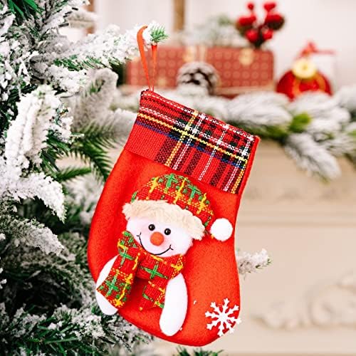 Вештачки Поинсетии Венец За Отворено Големи Чорапи Бонбони Чорапи Божиќни Украси Домашен Празник Божиќни Украси Стаклени Кристали