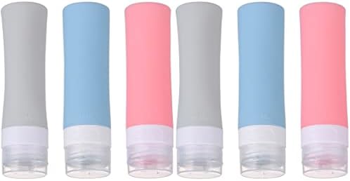 Healifty 6 парчиња комплет отворен сад празен ml организатор крем козметика лосион тоалети сиви за розово полнење шише шише за еднократно вода тоалетно шампон течности