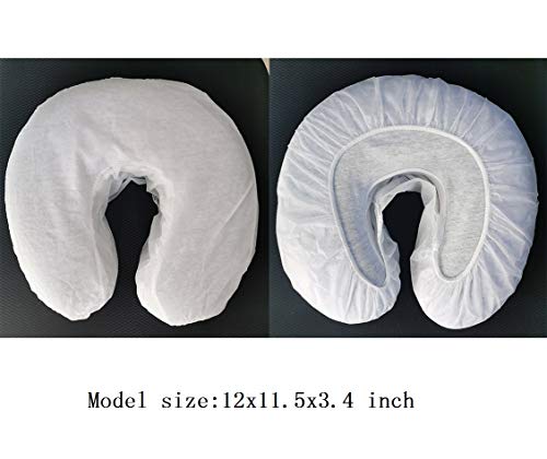 ZmDream пакет од 225 опремени капаци на потпирачот за глава и рамни лулка за лице покрива бело