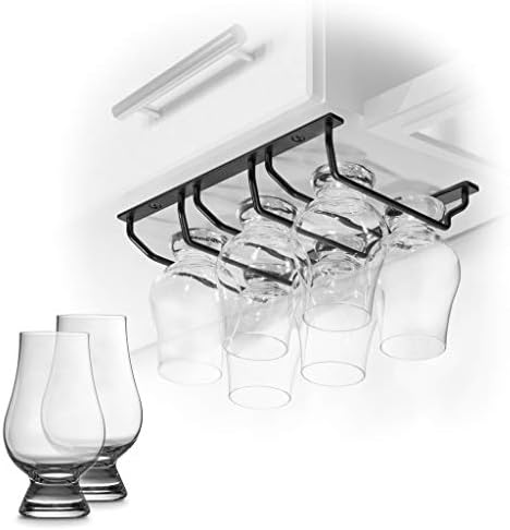 Стаклена решетка за виски Cairncradle - под кабинет виски за дегустација на виски за складирање на држачи за складирање на