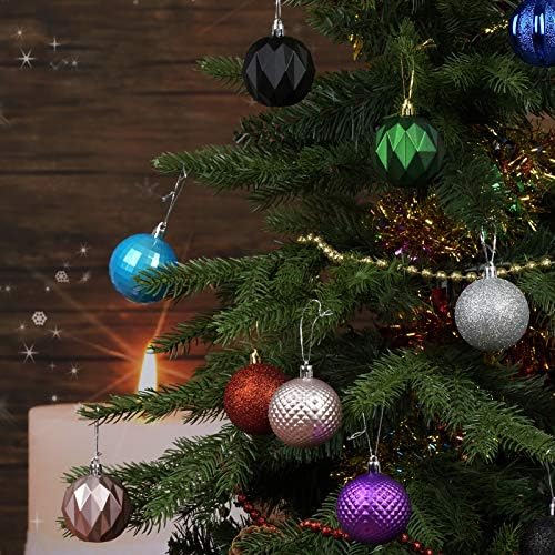 Деканци за Божиќни топки украси, комплети за божици на Божиќни топка - распрскувачки украсни украси за висечки украси поставени за Божиќно