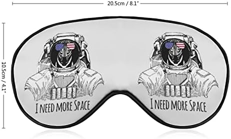 Треба Повеќе Простор Зебра Астронаут Маска За Очи Спиење Врзани Очи Со Прилагодливи Блокови За Ремени Светло Ноќно Заслепувач За Патување