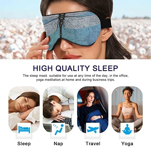 Unisex Sleep Mask Eye Mask Grunge-vintage-gragonly-bug ноќно спиење маска за удобно око за очи за спиење