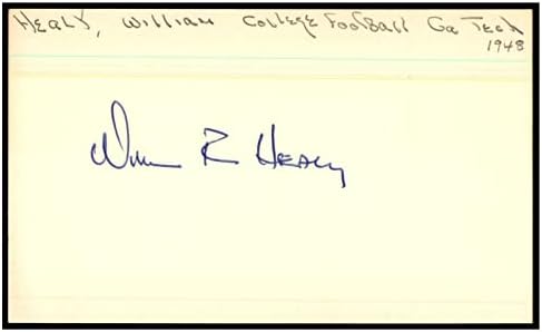 Вилијам Хили Потпиша Индекс Картичка 3х5 Автограм 1948 Џорџија Техника 87412-Колеџ Намалување На Потписи