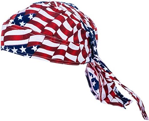 Покријте ја вашата коса Американско Знаме Дураг-САД Доо Партал-Роса Партали За Мажи - Патриотски Капачиња На Черепот-Ленти За Глава