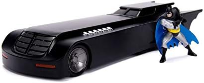Diecast Автомобил w / Дисплеј Случај-Batmobile, DC Стрипови Анимирана Серија-Jada 30916 - 1/24 Скала Deecast Модел Играчка Автомобил
