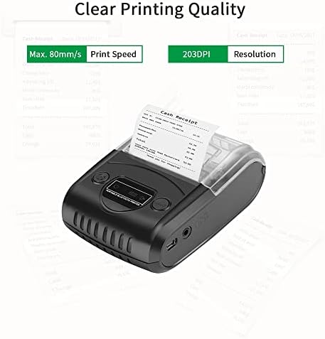ZYZMH Mini Portable 58mm BT Thermal Amefipt Printer Personal Bill Mobile PoS Printer Поддршка ESC/POS команда за печатење