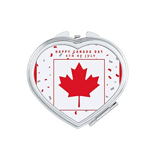 Среќен ден на Канада, 4 -ти јули, Maple Mirror Travelification Protive Protable рачен џеб шминка