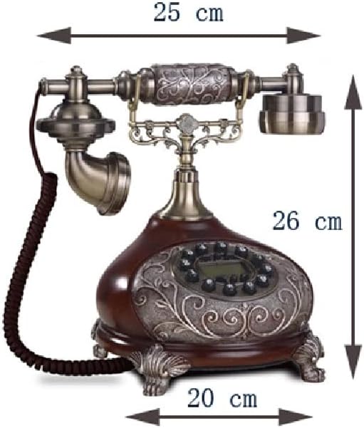 N/A Vintage Fixed Telefone Key Dial Antique Firdline Телефон за канцелариски дом хотел изработен од смола