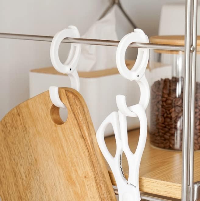 Veewon 10 парчиња во форма на висички куки пластични куки за облека за кујна, бања, употреба во спална соба