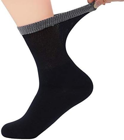 Зандо жени мажи со глуждот чорапи со долги фустани чорапи необврзувачки чорапи за пешачење атлетски екипи чорапи беспрекорни бамбус чорапи